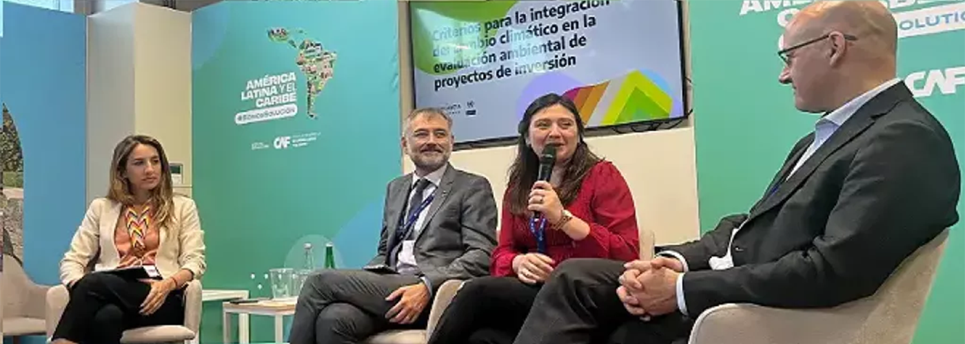 Presentación en COP 28 de Cambio Climático de documento sobre cambio climático en la evaluación ambiental de proyectos (Redlaseia-Cepal)