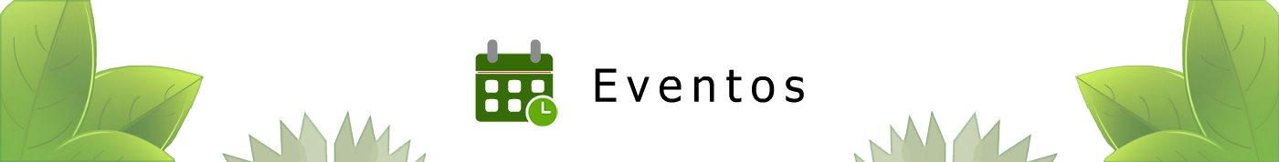 Banner Eventos Redlaseia fondo verde con hojas de árbol